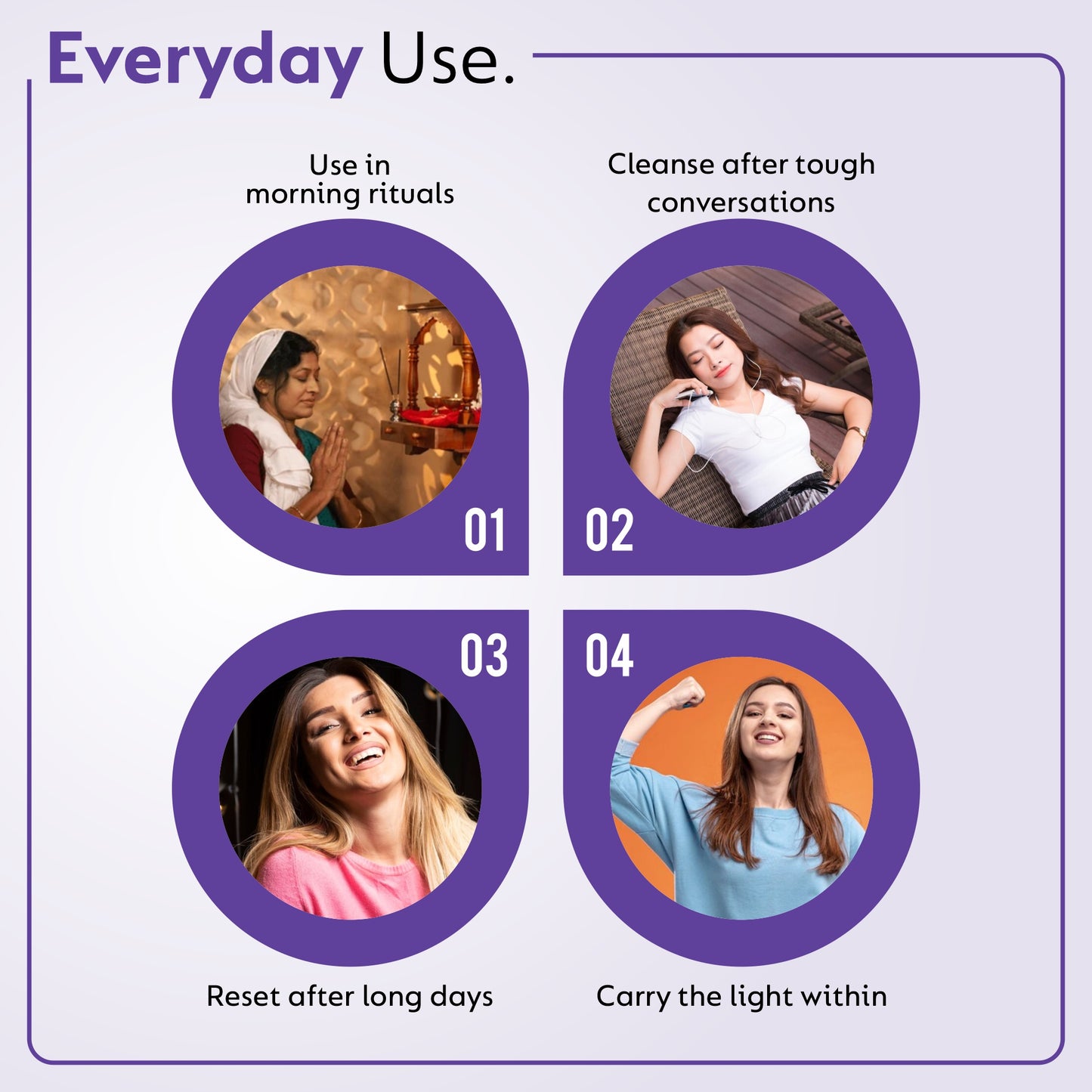 Roll-on purifiant l'aura | Aide à éliminer la négativité et à diffuser une énergie positive pour purifier votre aura | Mélange miraculeux d'huiles essentielles pures