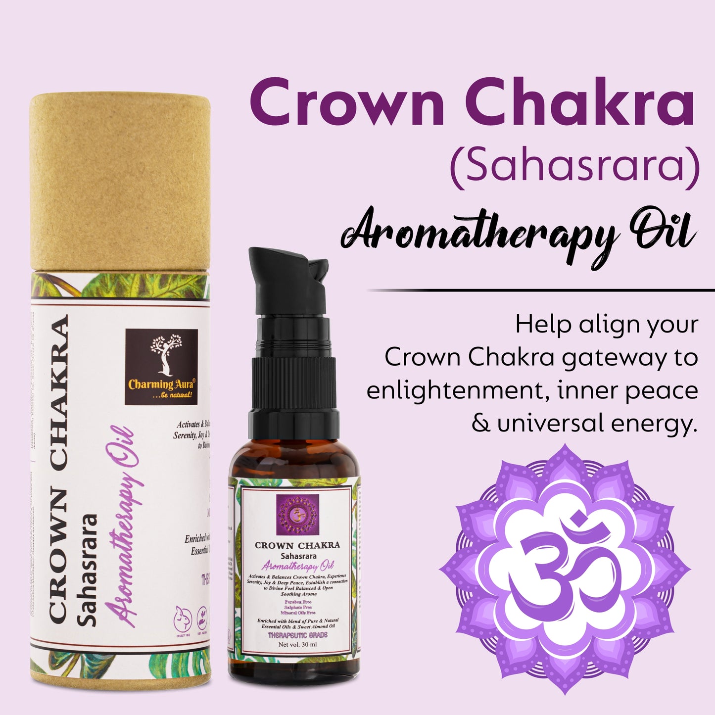 Crown Chakra Balancing Oil - Activates & Balances Crown Chakra