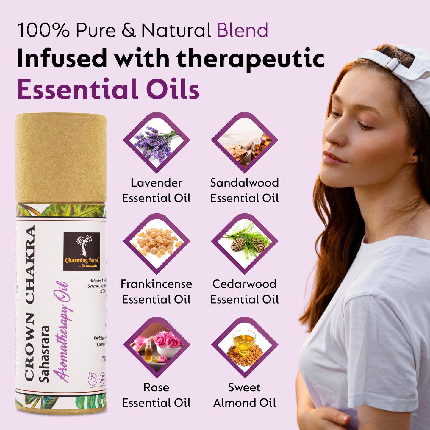 Crown Chakra Balancing Oil - Activates & Balances Crown Chakra