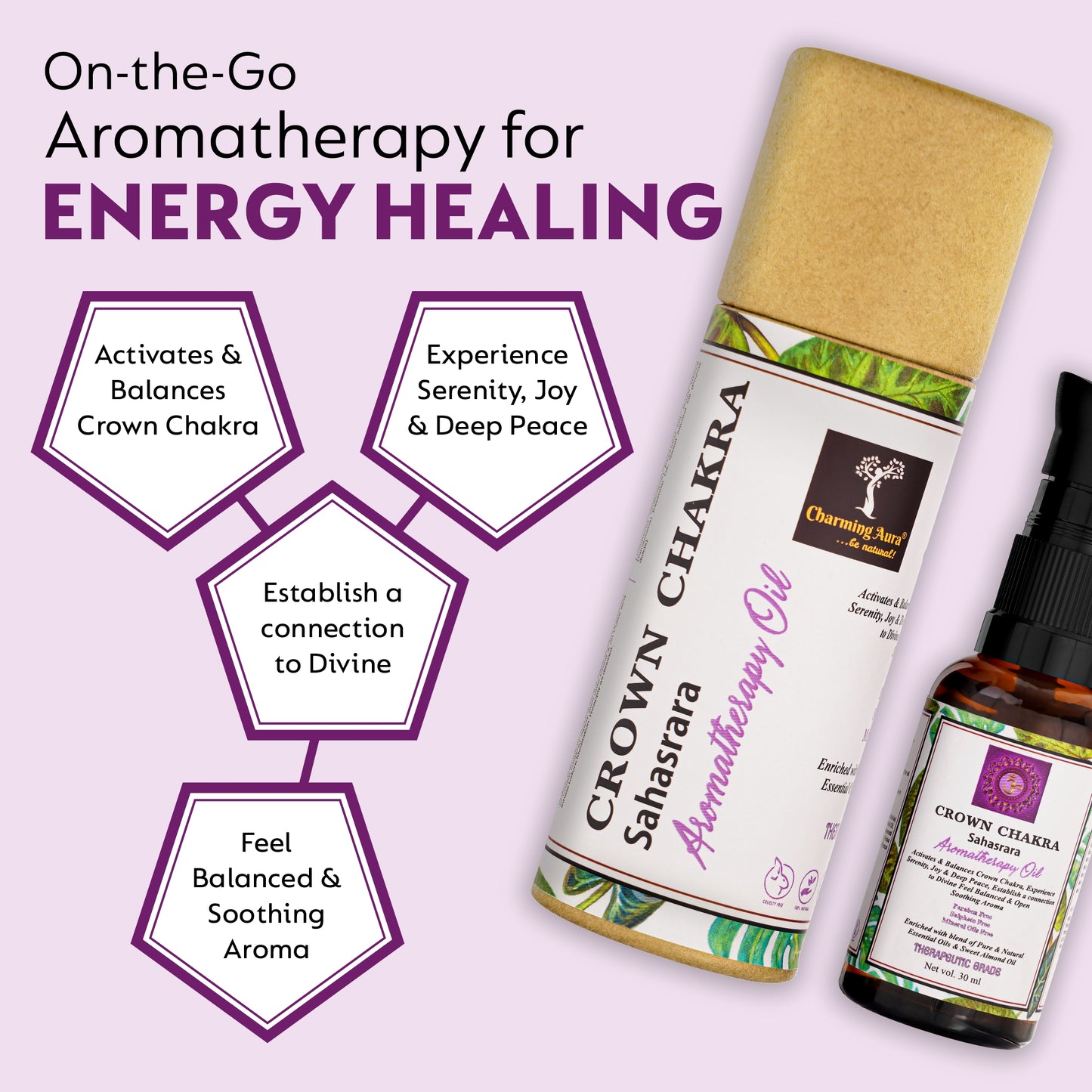 Crown Chakra Balancing Oil - Activates & Balances Crown Chakra
