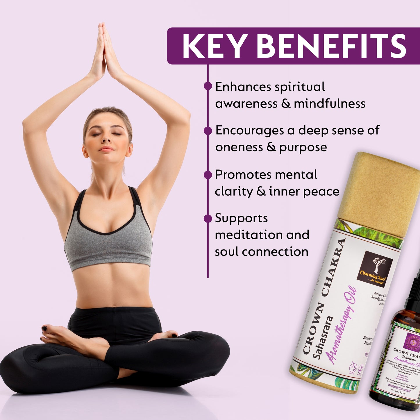 Crown Chakra Balancing Oil - Activates & Balances Crown Chakra