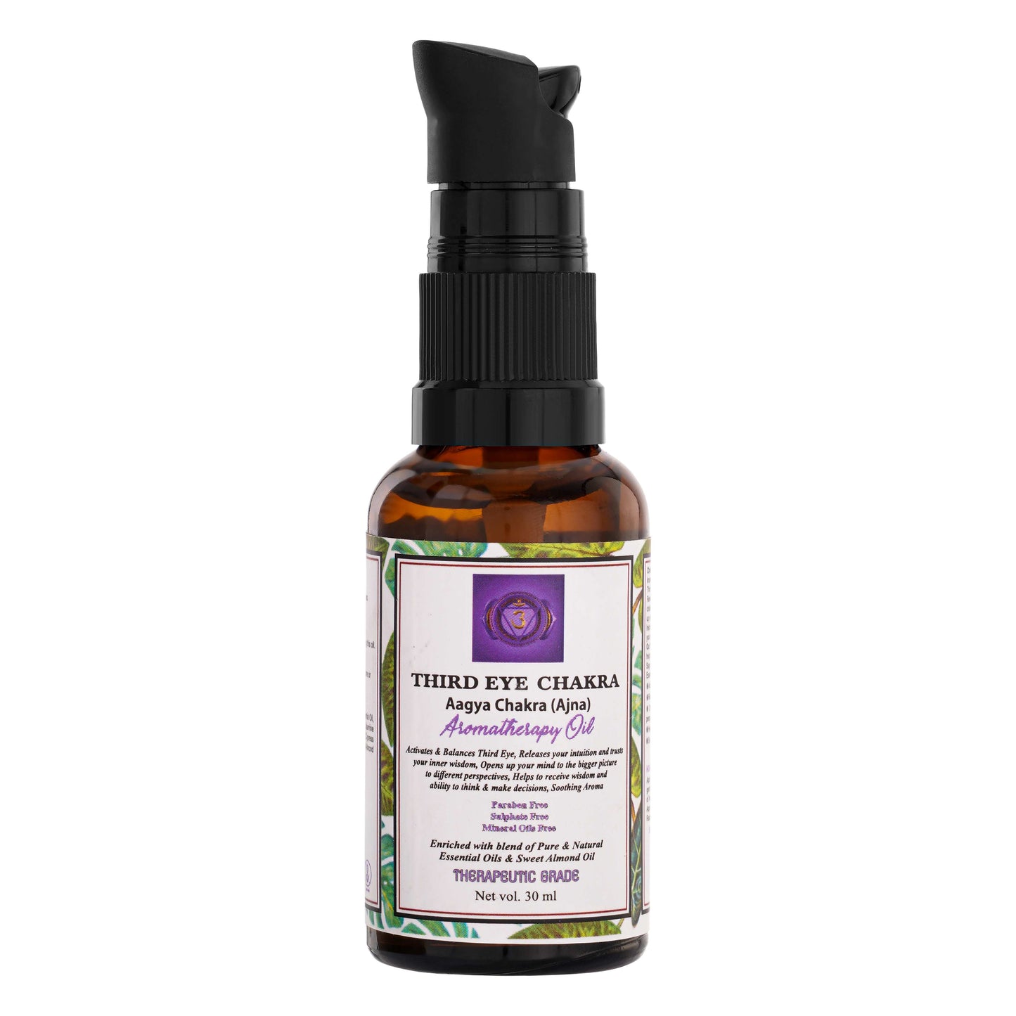 Third Eye Chakra Balancing Oil - Activates & Balances Third Eye Chakra