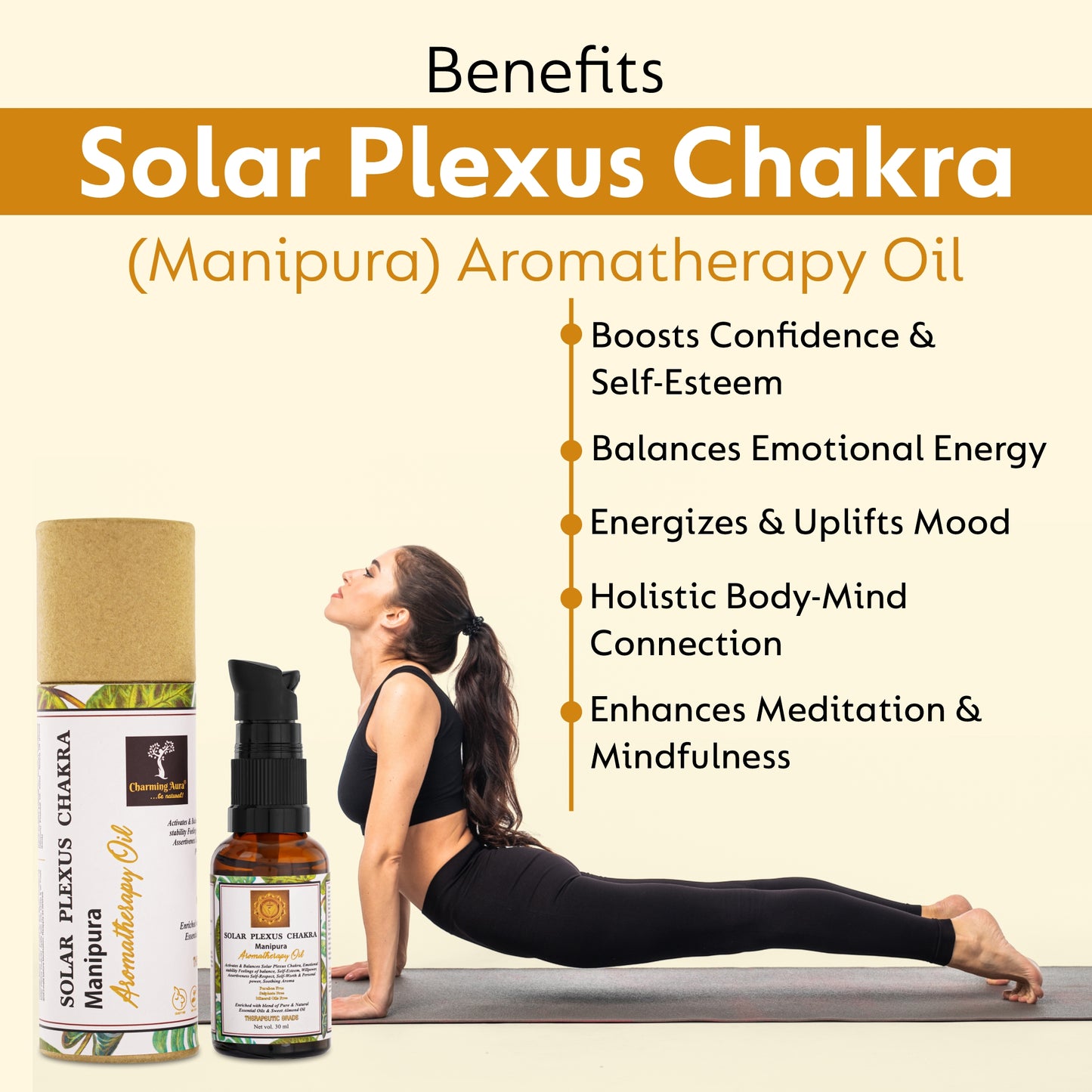 Solar Plexus Chakra Balancing Oil - Activates & Balances Solar Plexus Chakra