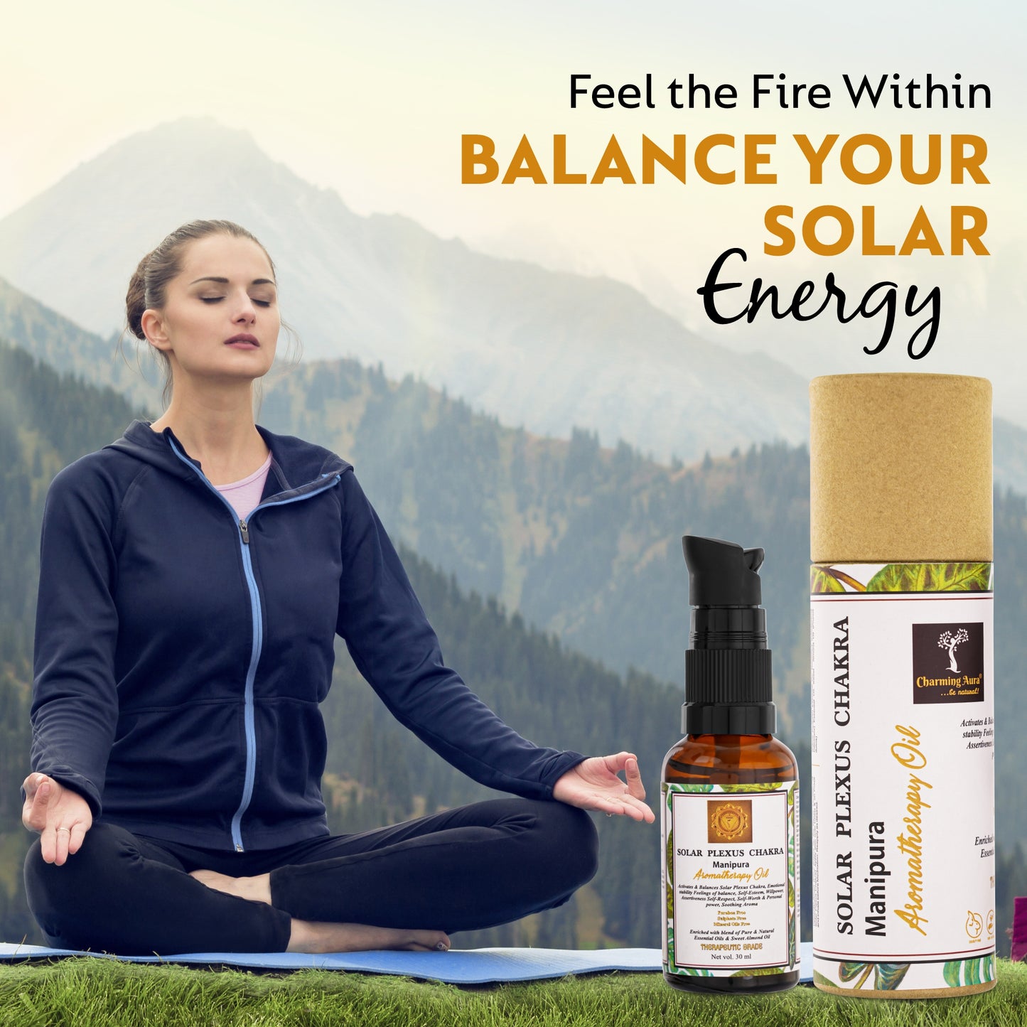 Solar Plexus Chakra Balancing Oil - Activates & Balances Solar Plexus Chakra