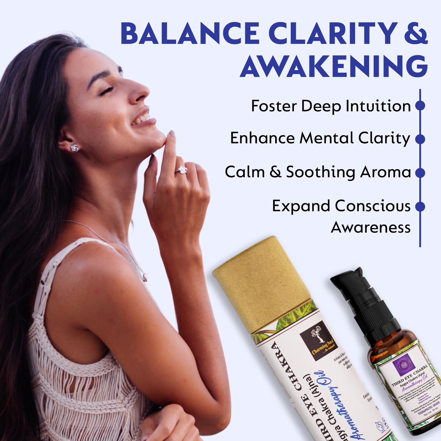 Third Eye Chakra Balancing Oil - Activates & Balances Third Eye Chakra