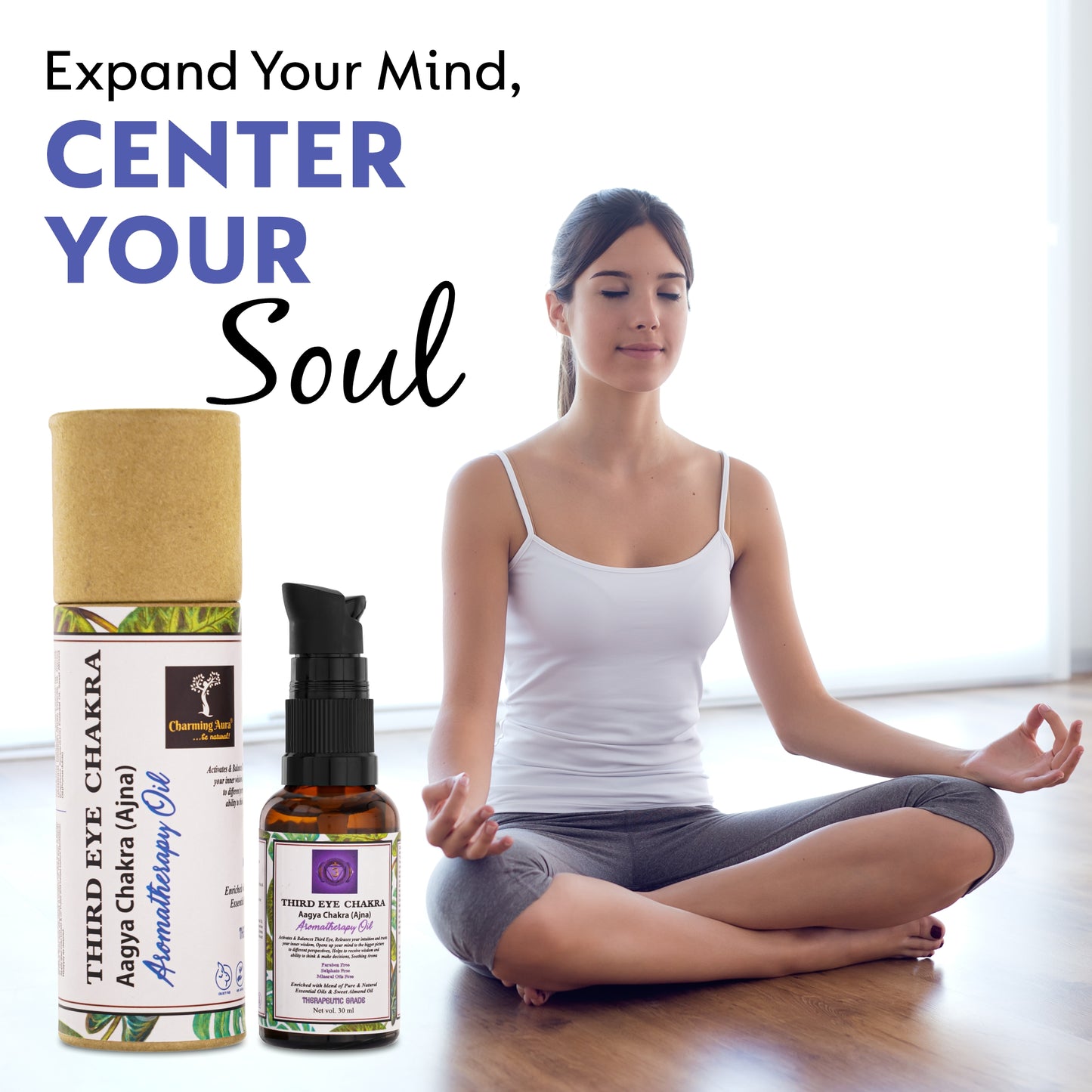 Third Eye Chakra Balancing Oil - Activates & Balances Third Eye Chakra