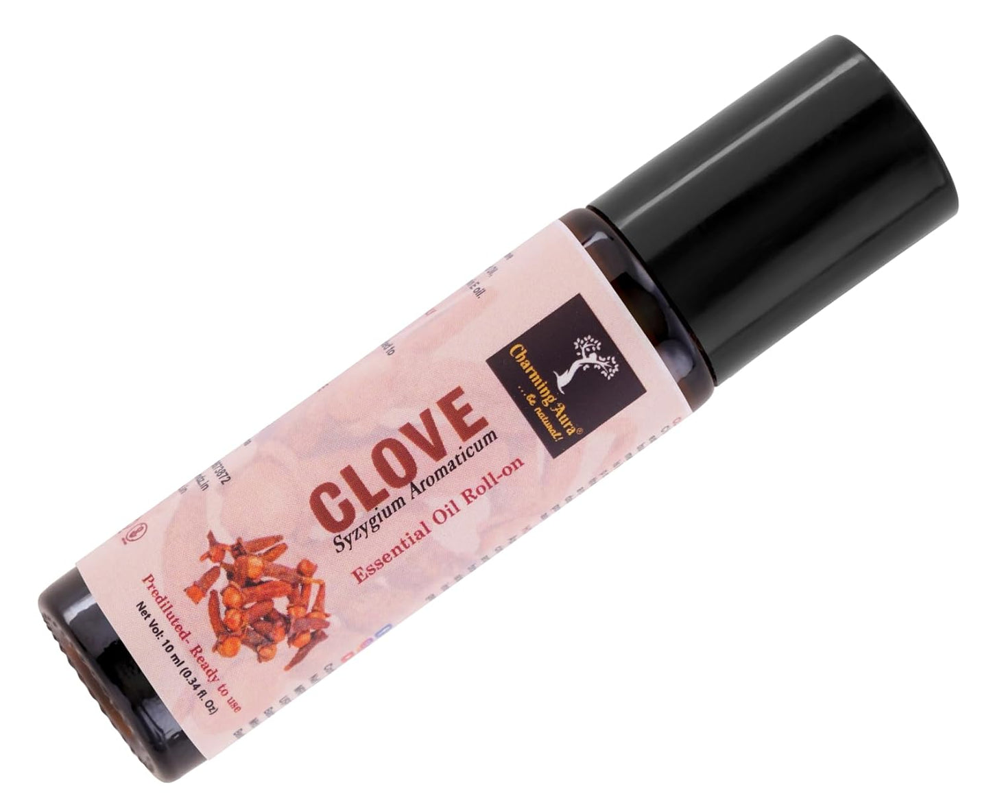 Huile essentielle de clou de girofle | Roll-on | Soulagement de la douleur, respiration facile et soulagement du stress | Pure et naturelle, qualité thérapeutique | Prédiluée, prête à l'emploi | 10 ml |