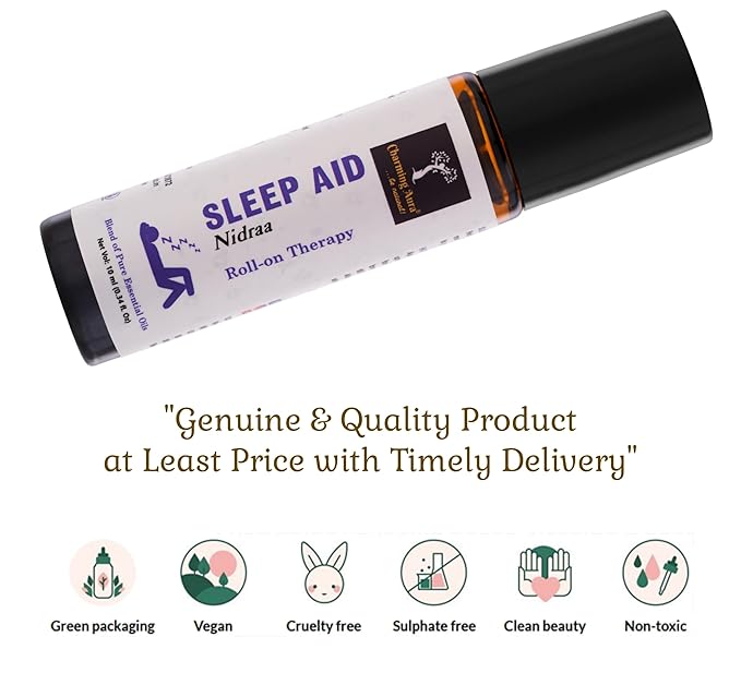 Deep Sleep Aid Roll-on | Insomnia Relief, Stress Relief, Relaxing | Blend of 100% pure and natural essential oils | Easy To Use Roll On