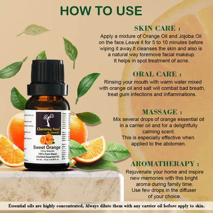 Huile essentielle d'écorce d'orange douce