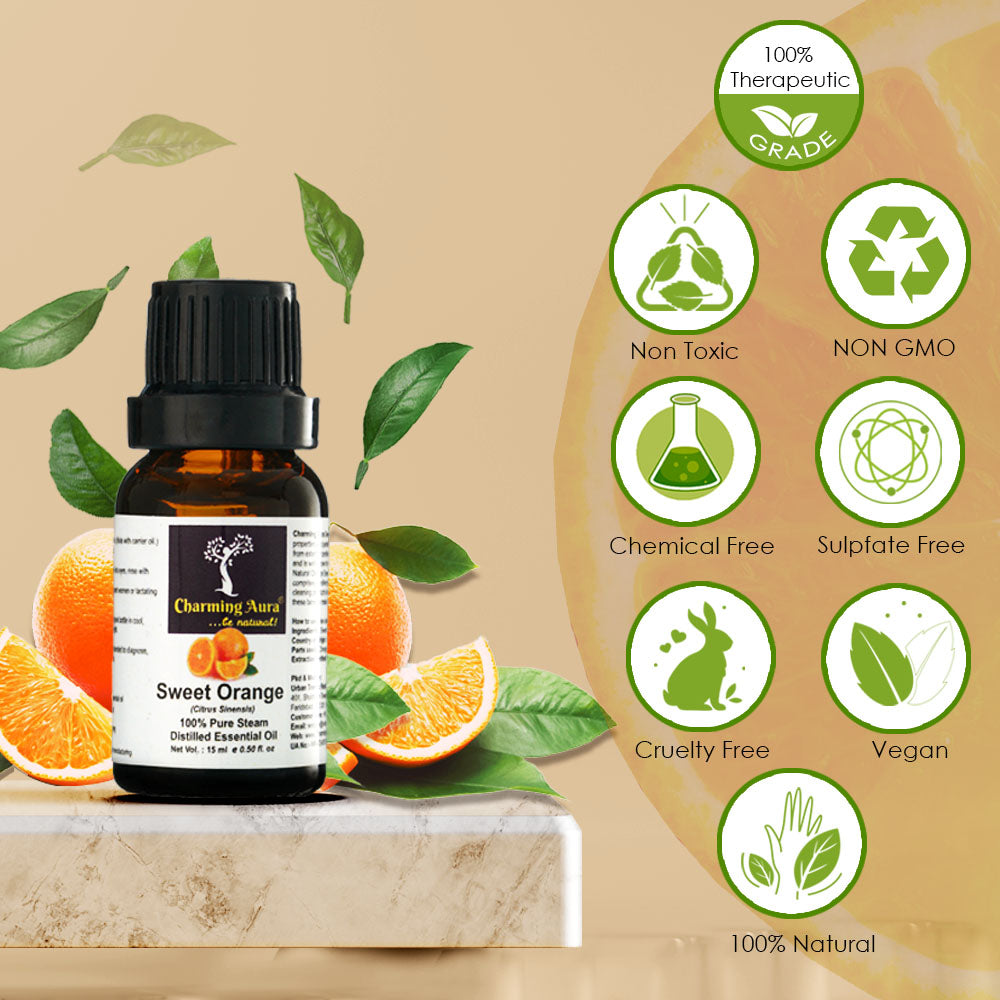 Huile essentielle d'écorce d'orange douce