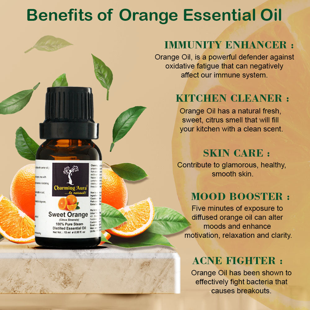 Huile essentielle d'écorce d'orange douce