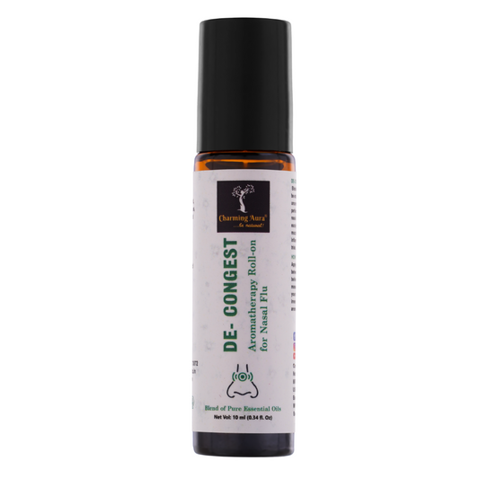 De- Congest Aromatherapy Roll-on | Blend of pure and natural essential oils | Clears Blocked Nose | Relieves from Cold | Easy to Use | 10 ml