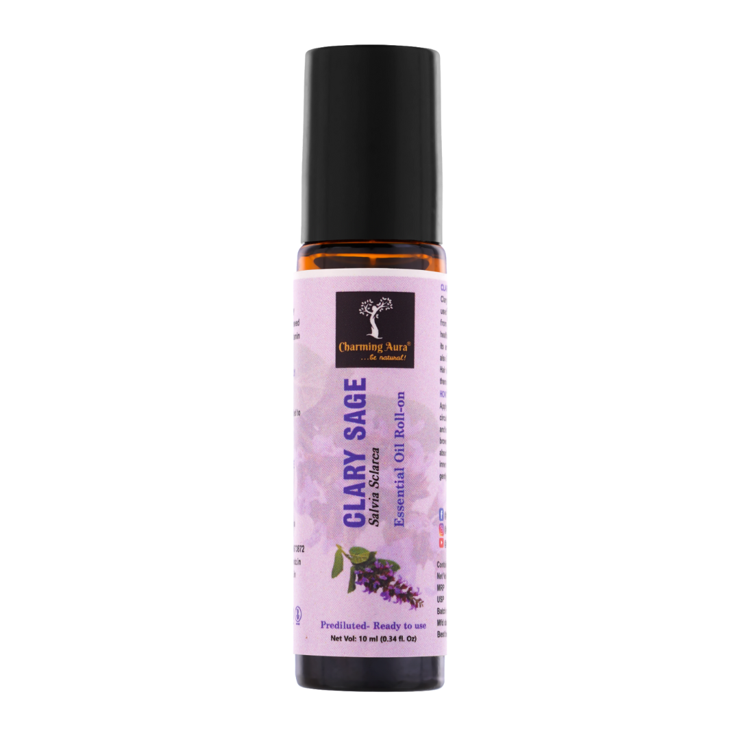 Ätherisches Muskatellersalbeiöl | Roll-on | für Hautpflege, Yoga, Meditation, Erfrischung, Reiki, Stressabbau | 10 ml | Vorverdünnt – gebrauchsfertig |