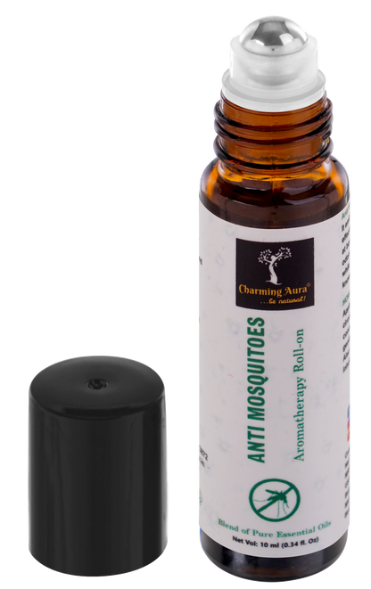 Mosquito Repellent Roll-on | Blend of natural essential Oils | Pleasant scent while effectively keeping mosquitoes at bay | Skin friendly & Kids safe |