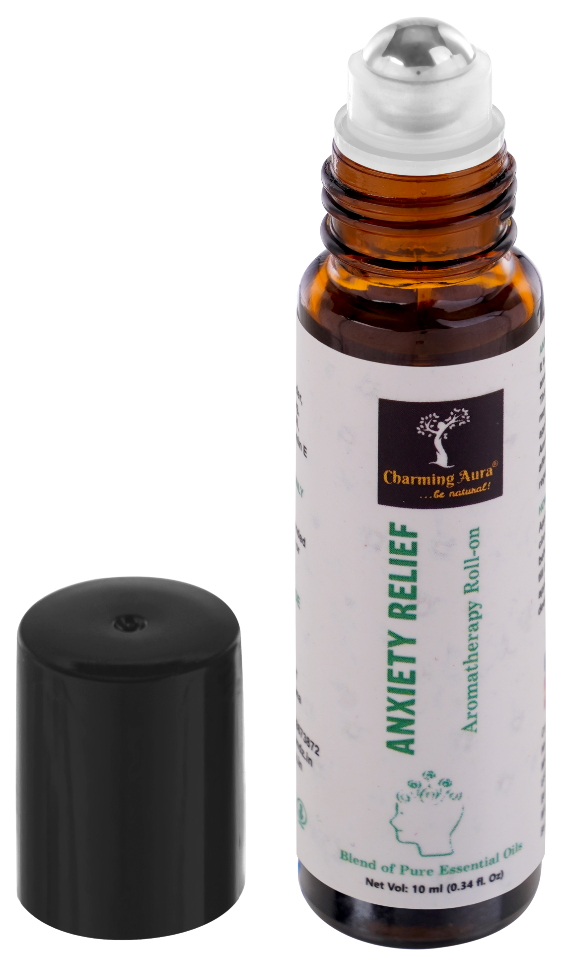 Anxiety Relief Essential Oils Blend | Roll-on | Relieving Anxiety and Promoting Relaxation | Sound Sleep | Crafted by Professional Aromatherapists