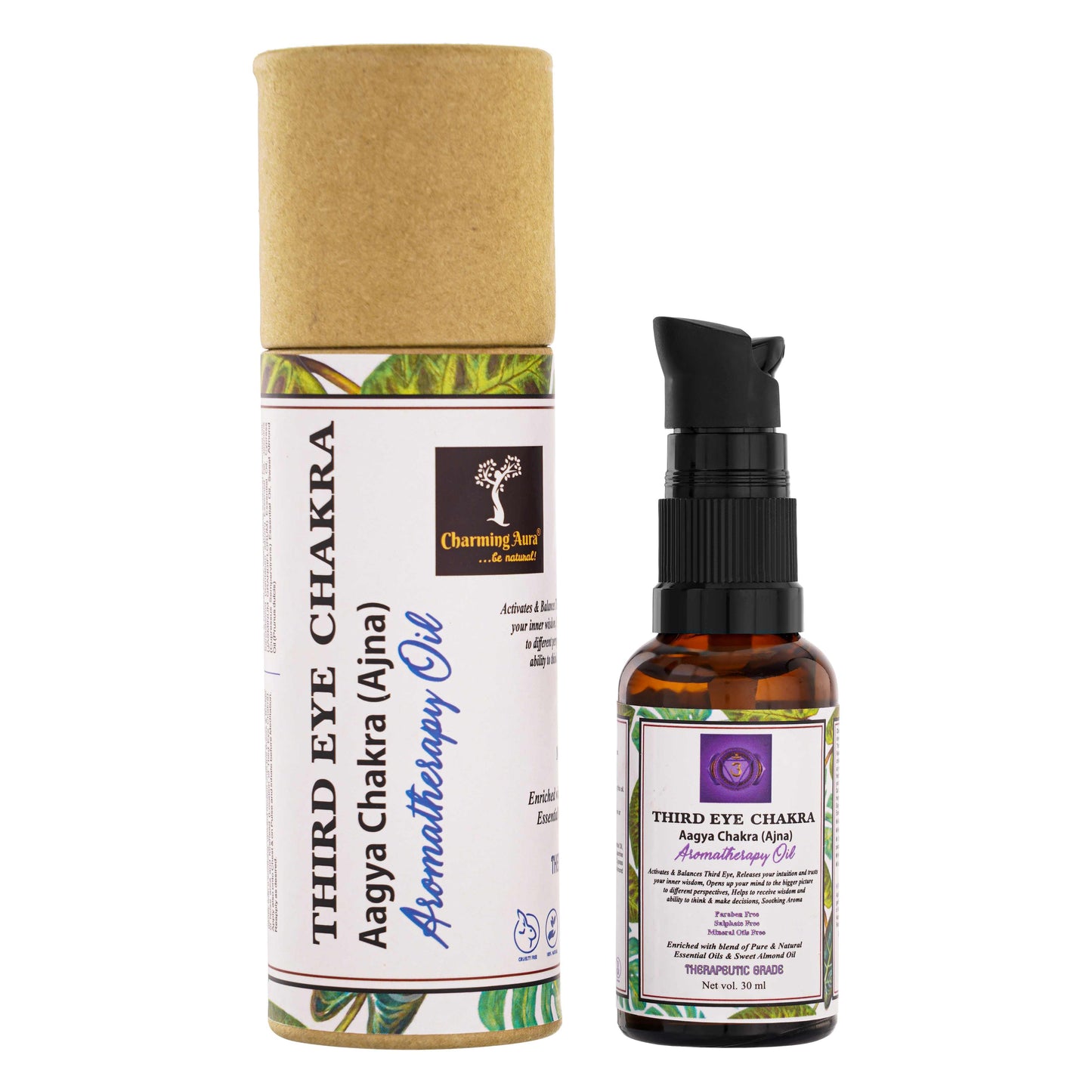 Third Eye Chakra Balancing Oil - Activates & Balances Third Eye Chakra