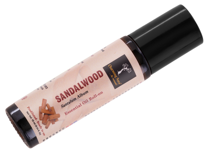 Sandalwood Essential Oil | Roll-on | for Skin Care, Yoga, Meditation, Refreshment, Reiki, Stress relief | 10ml | Prediluted- Ready to use |