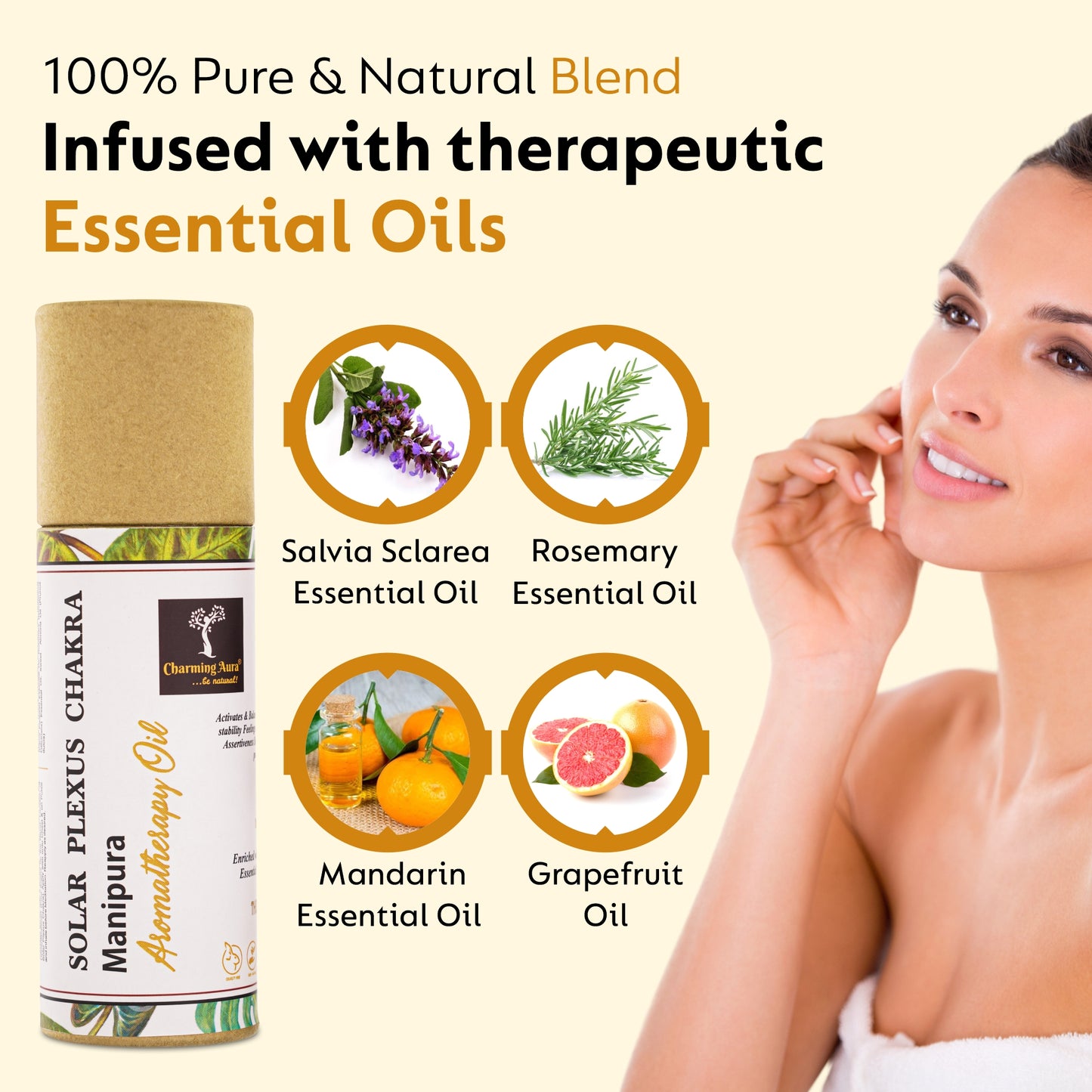 Solar Plexus Chakra Balancing Oil - Activates & Balances Solar Plexus Chakra