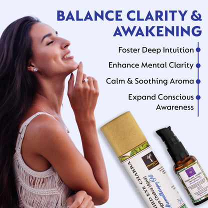 Third Eye Chakra Balancing Oil - Activates & Balances Third Eye Chakra