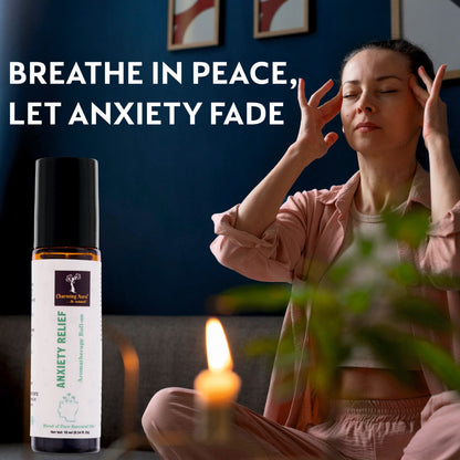 Anxiety Relief Essential Oils Blend | Roll-on | Relieving Anxiety and Promoting Relaxation | Sound Sleep | Crafted by Professional Aromatherapists