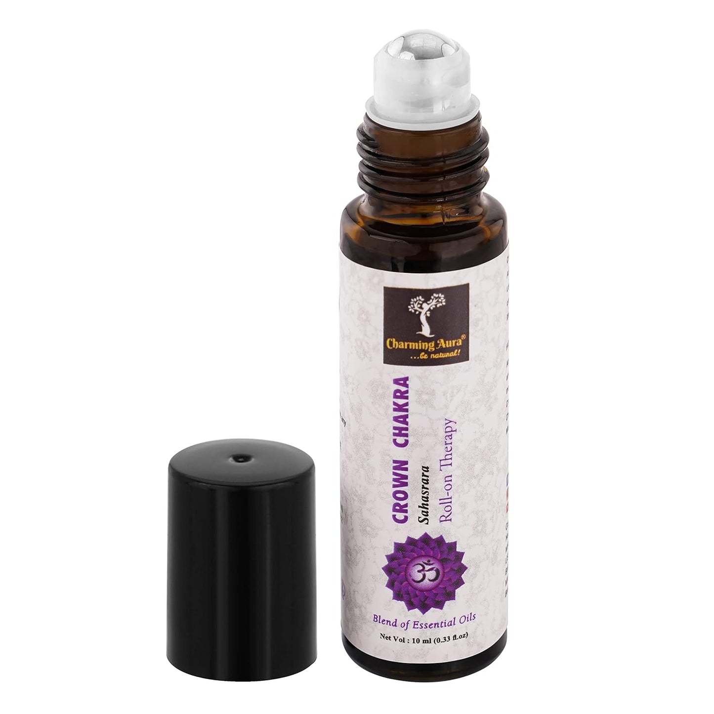 Crown Chakra (Sahasrara) Roll-on Therapy Oil- Blend of Pure & Natural Essential Oils, Enjoy a Feeling of Oneness - 10ml