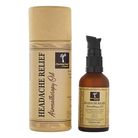 Headache Relief Aromatherapy Oil- Eases Headache, Releases Tension & Stress, Promotes Good Sleep, Refreshing Aroma
