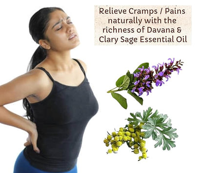 Monthly Blend for Women- Hormonal Balancing, Calming Mood Swings, Menstrual Pains & Cramps, with richness of Davana Oil & Clary Sage Oil